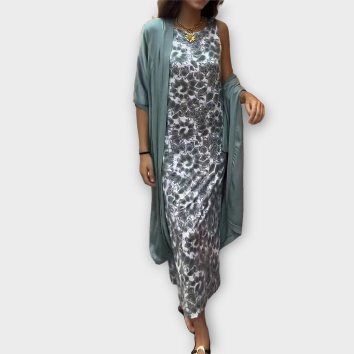Gudrun – Gult elegant paljettsett
