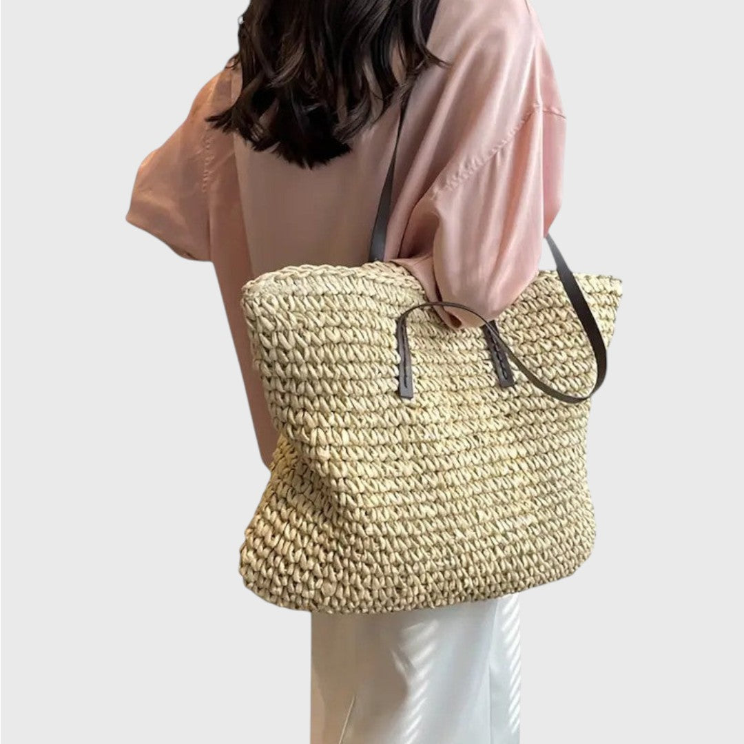 Ingrid - Vevd shopperveske