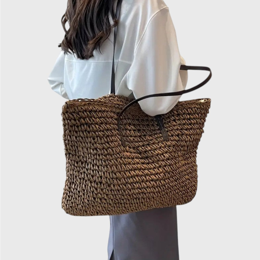 Ingrid - Vevd shopperveske