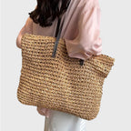 Ingrid - Vevd shopperveske