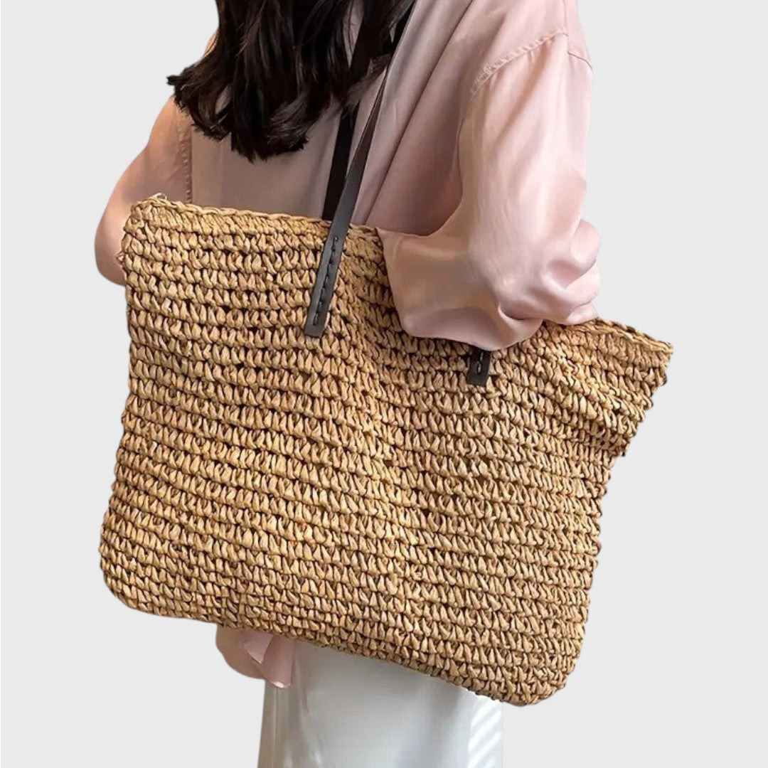 Ingrid - Vevd shopperveske