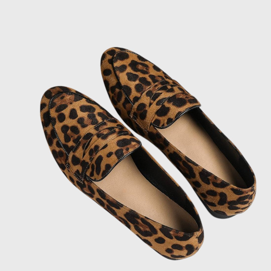 Agnes - Myke leopard-tøfler