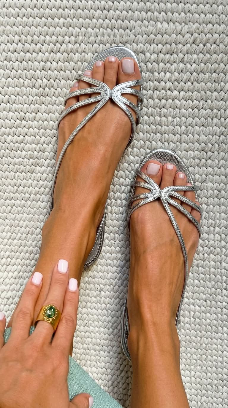 Mari - Gyldne Elegante sommersandaler
