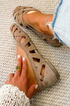 Tone - Livlige flettede sommersandaler
