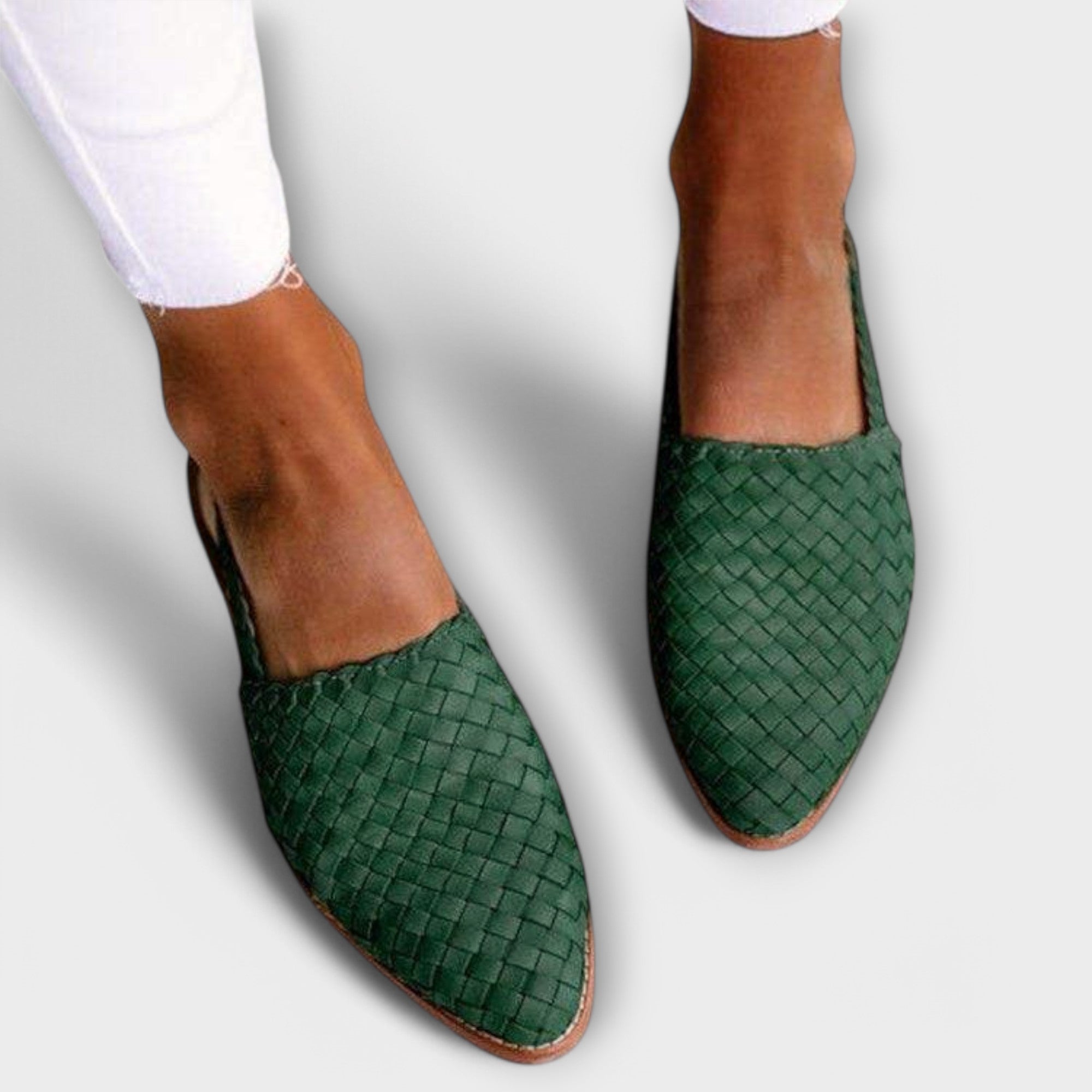 Jenny - Flettede Skinn-slip-in-sko