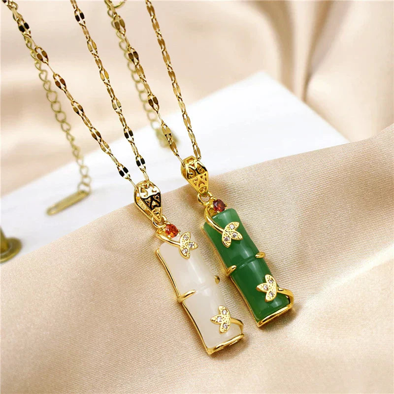 Ragnhild - Jade-Amulett-halskjede