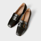 Ronja - Krem Loafers med spenne