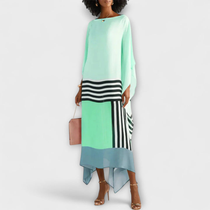 Silje - Løs kaftan med geometrisk mønster