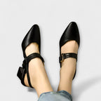 Marte - Elegante Spenne-hælrem-pumps