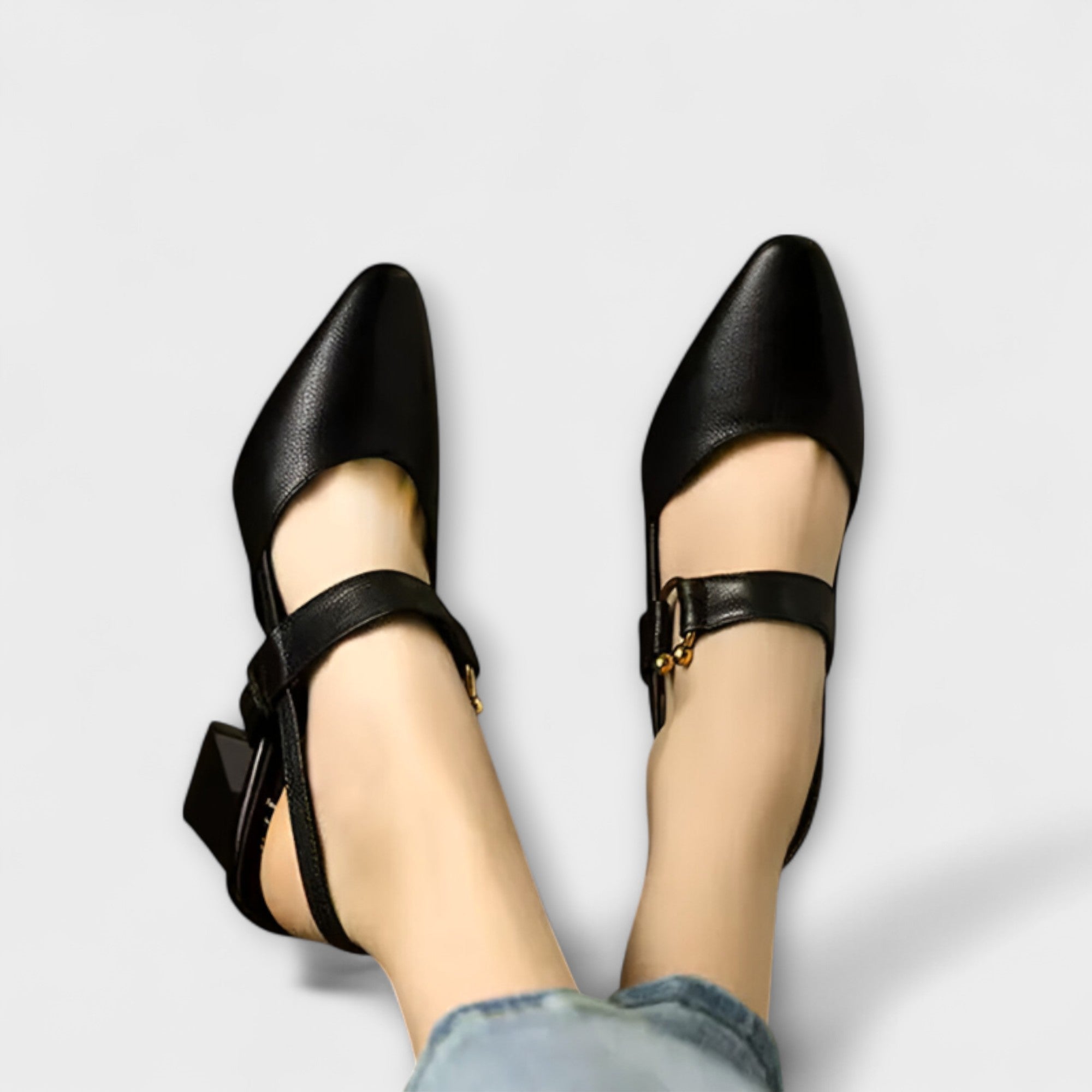Marte - Elegante Spenne-hælrem-pumps