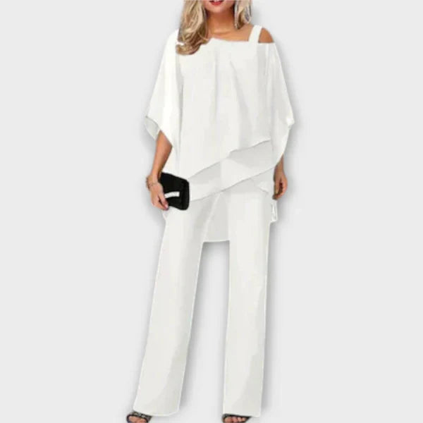 Ingfrid - Svart Chiffon Kveldsett