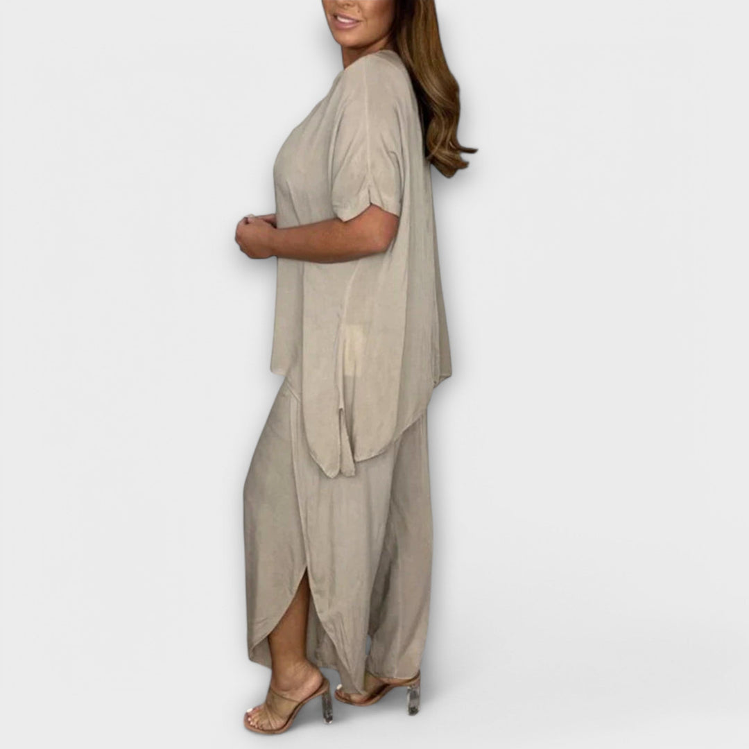Bodil - Beige behagelig todelt sett