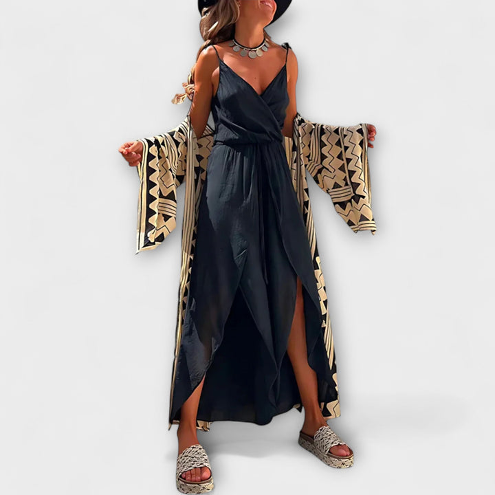 Ragna - Donatila sideåpning buksedress
