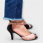 Kristin - To-fargede Rosa-sandaler