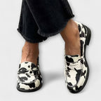 Line - Loafer med kuhårmønster