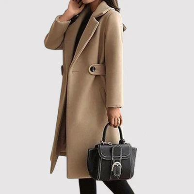 Karin - Beige Kåpe med Belte