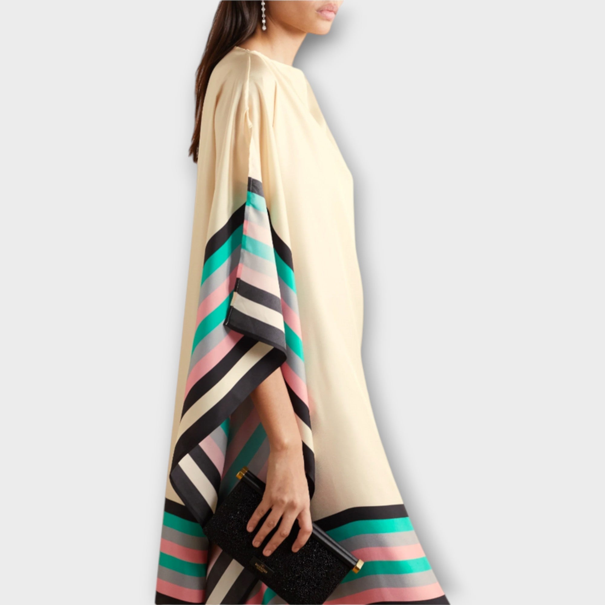 Silje - Løs kaftan med geometrisk mønster