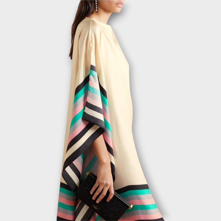 Silje - Løs kaftan med geometrisk mønster