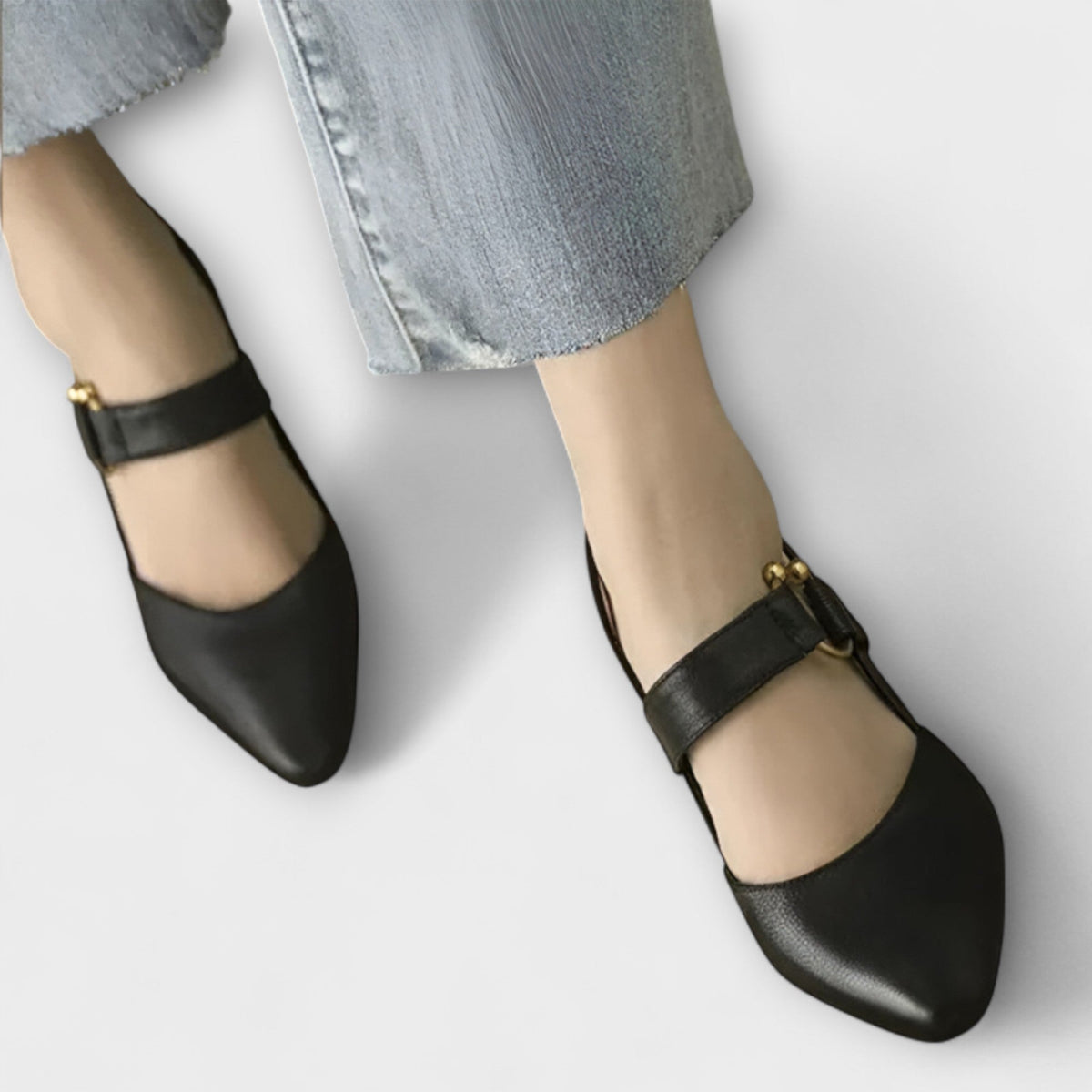 Marte - Elegante Spenne-hælrem-pumps