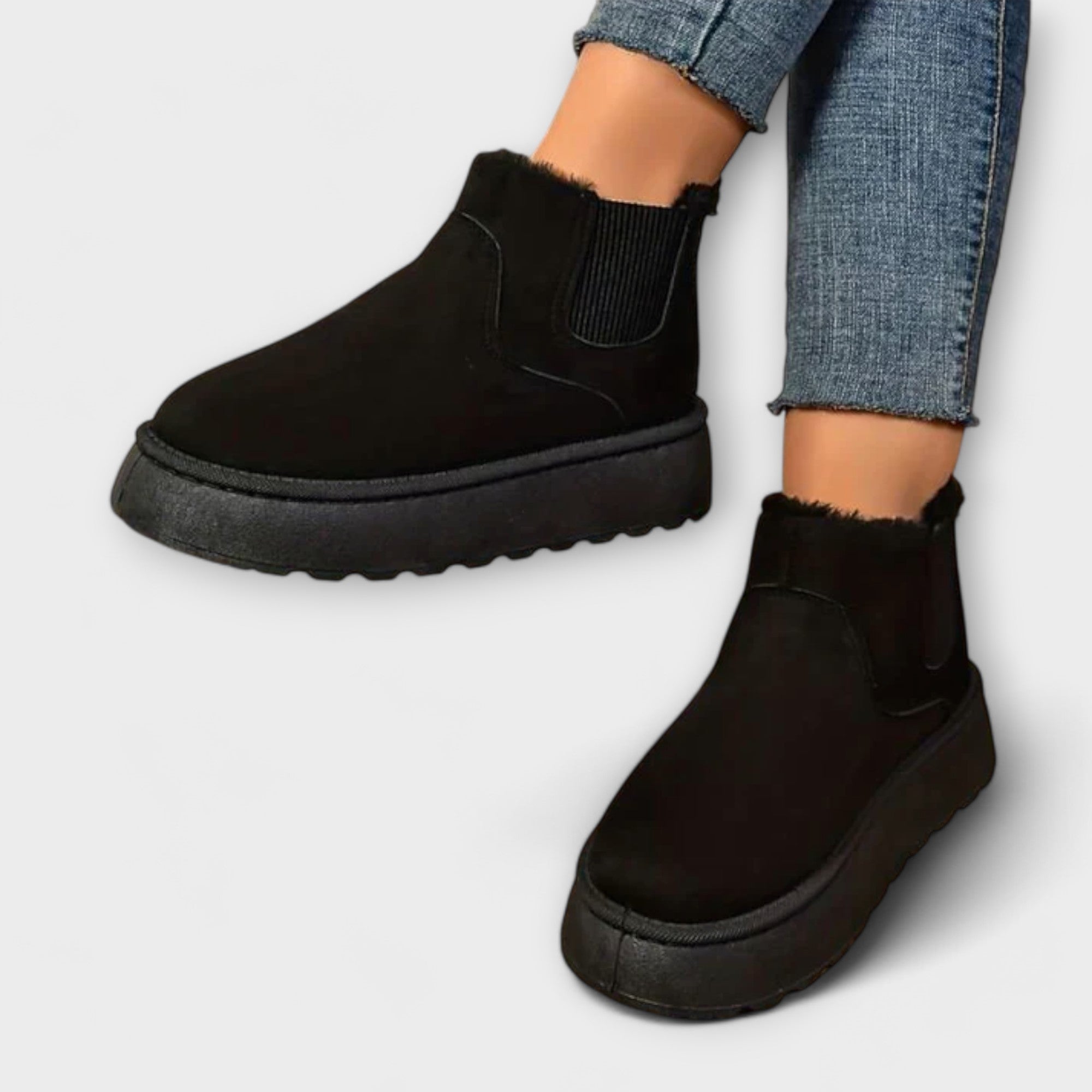 Marit - Svarte Chelsea-støvler