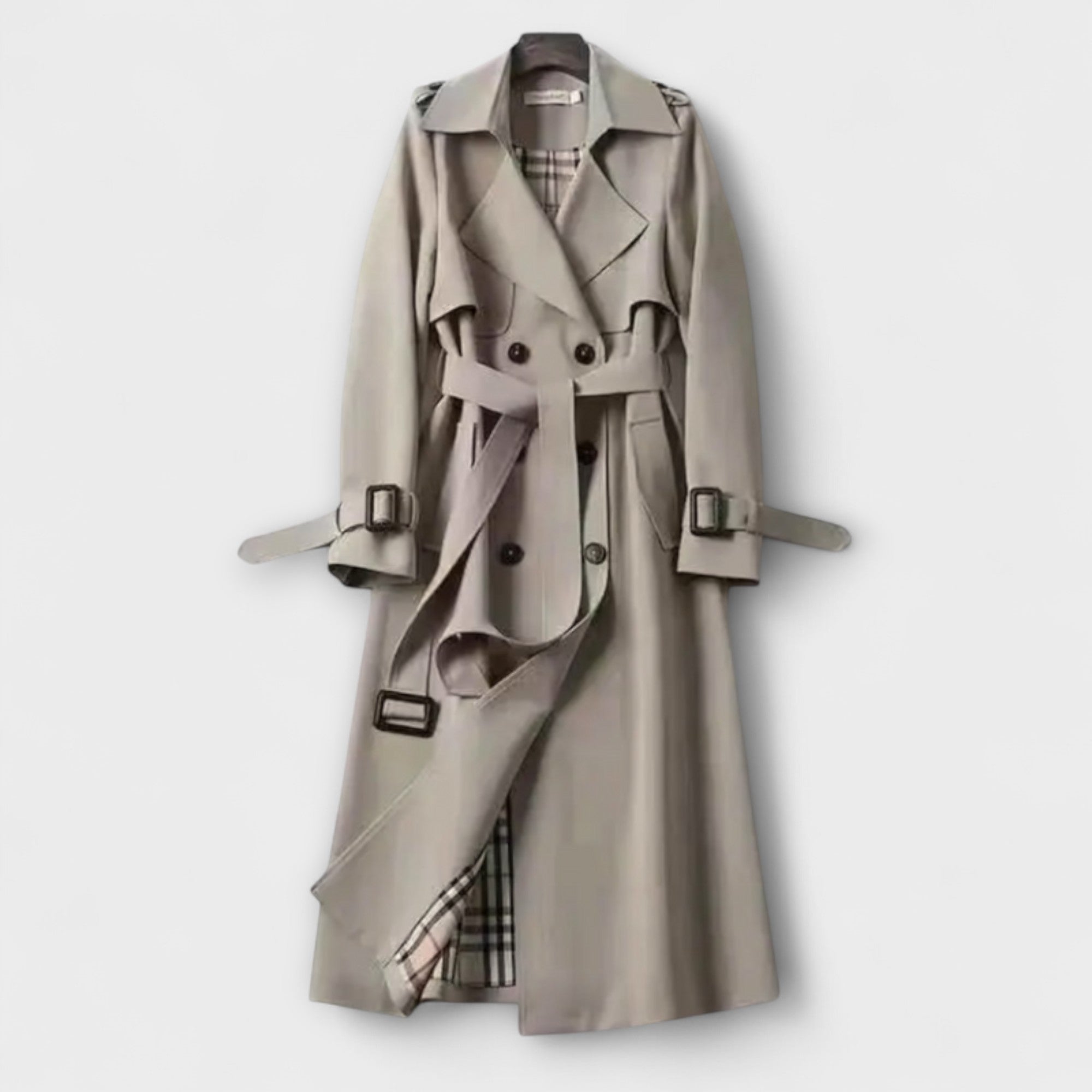 Else - Beige klassisk dame-trenchcoat