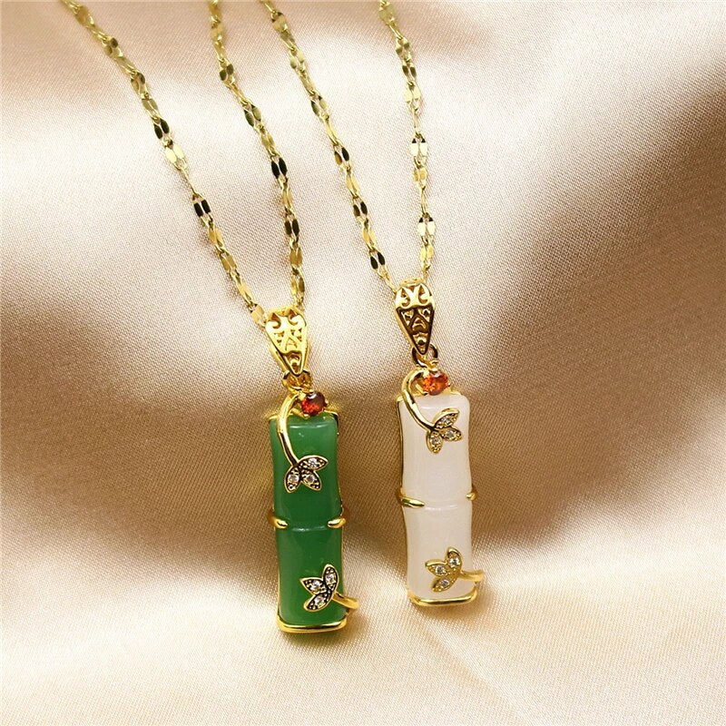 Ragnhild - Jade-Amulett-halskjede