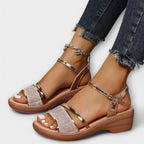Else - Sandaler med strass-remmer