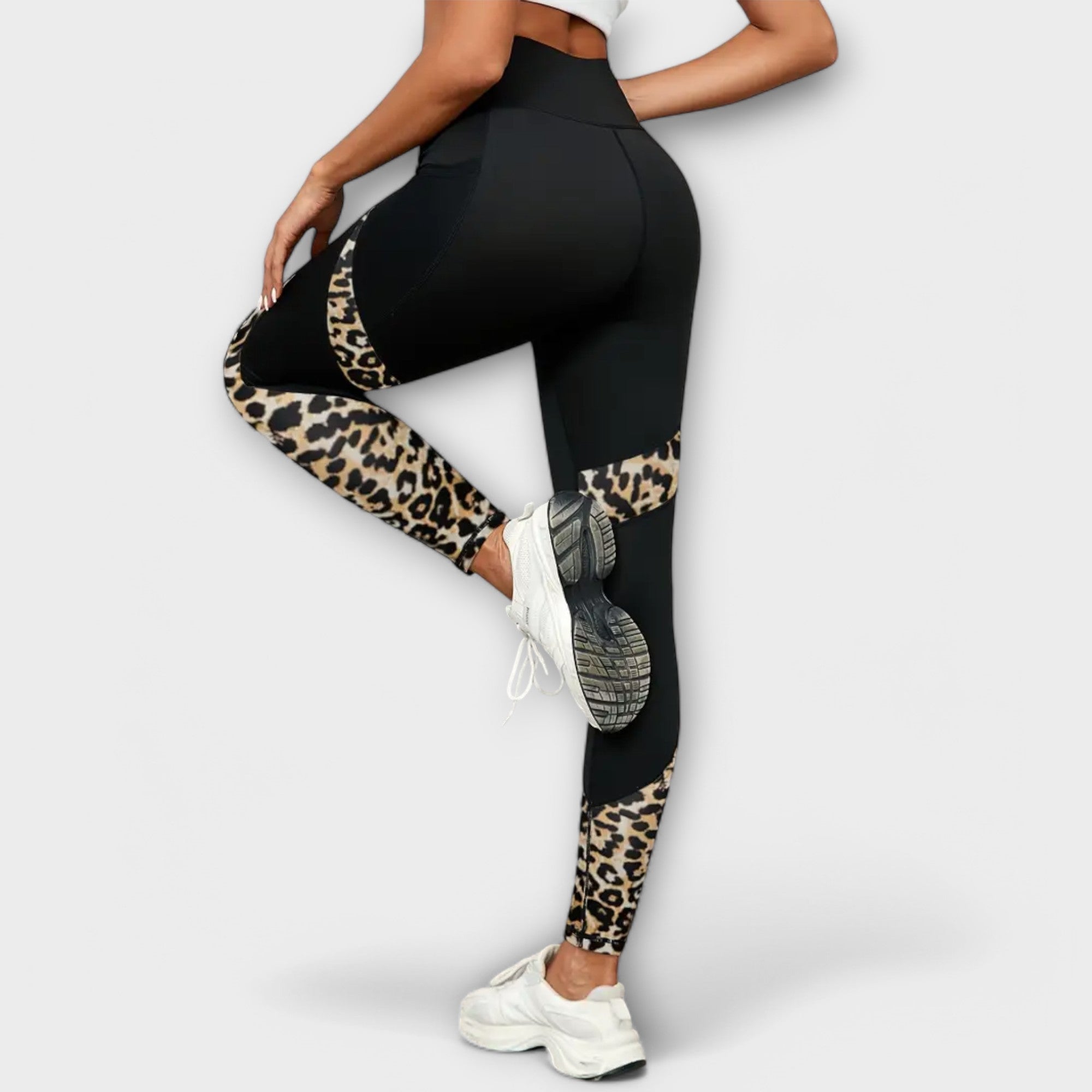 Aud - Sportsbukser med leopardmønster