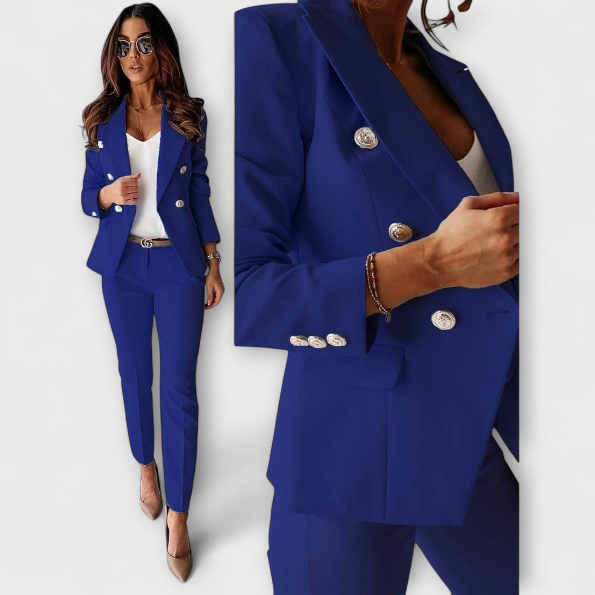 Kaia - Svart dress med blazer og bukser
