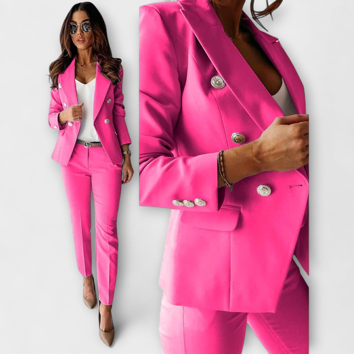 Kaia - Svart dress med blazer og bukser