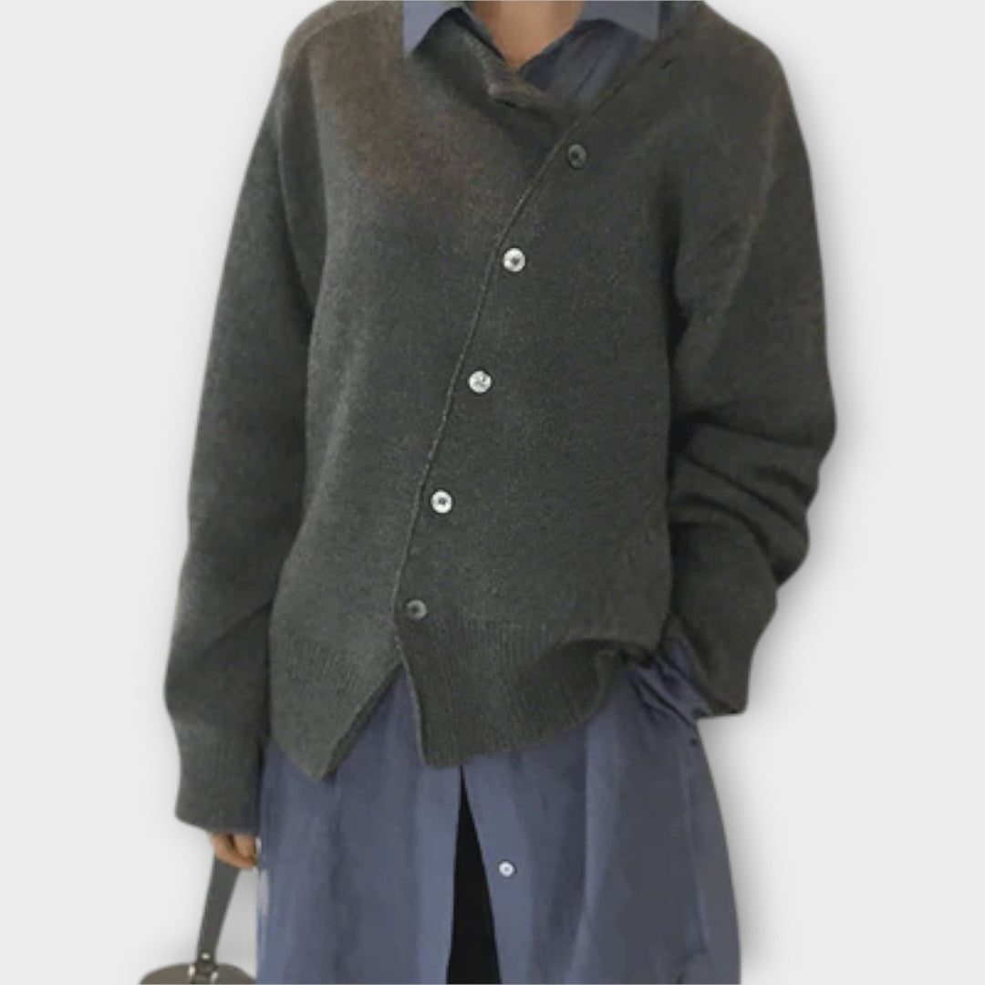 Astrid - Beige avslappet cardigan