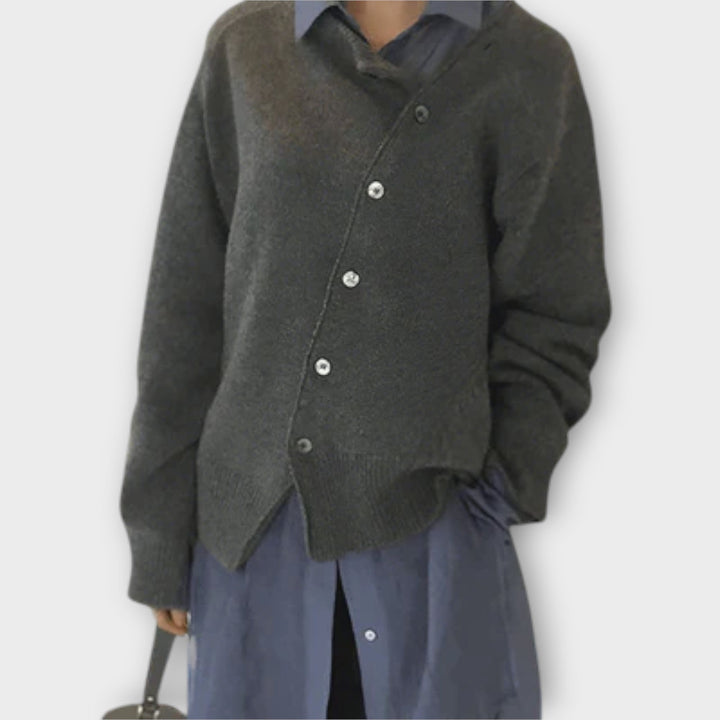 Astrid - Beige avslappet cardigan