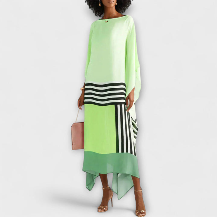 Silje - Løs kaftan med geometrisk mønster