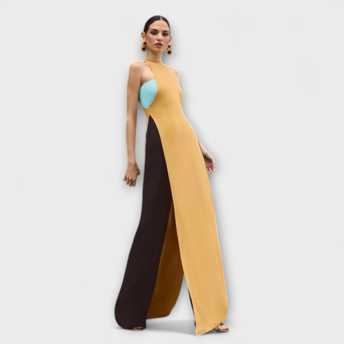 Solvor - Gul-svart buksedress