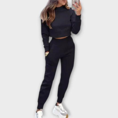 Åsa - Kremfarget avslappet joggedress