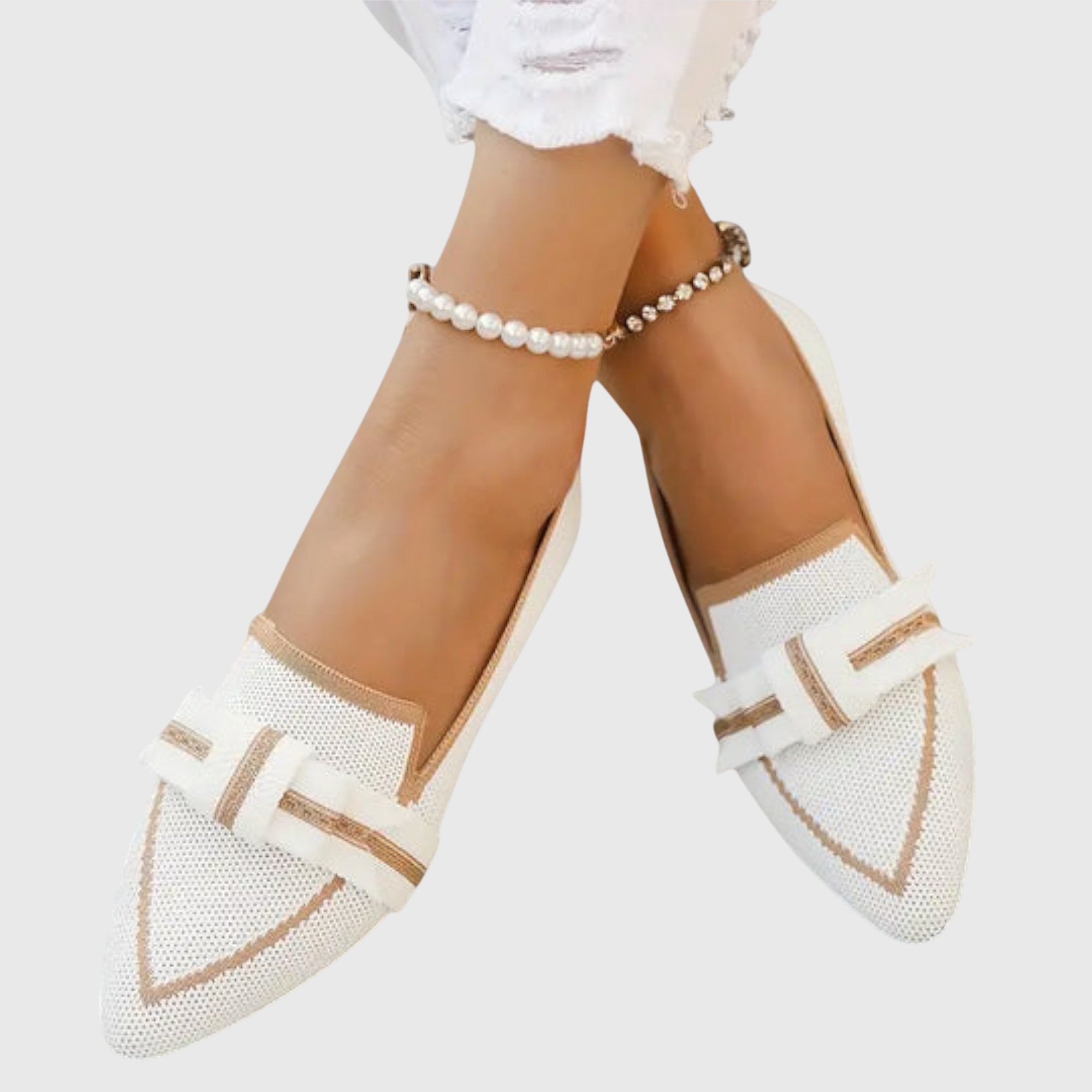 Marit - spisse loafers med strass