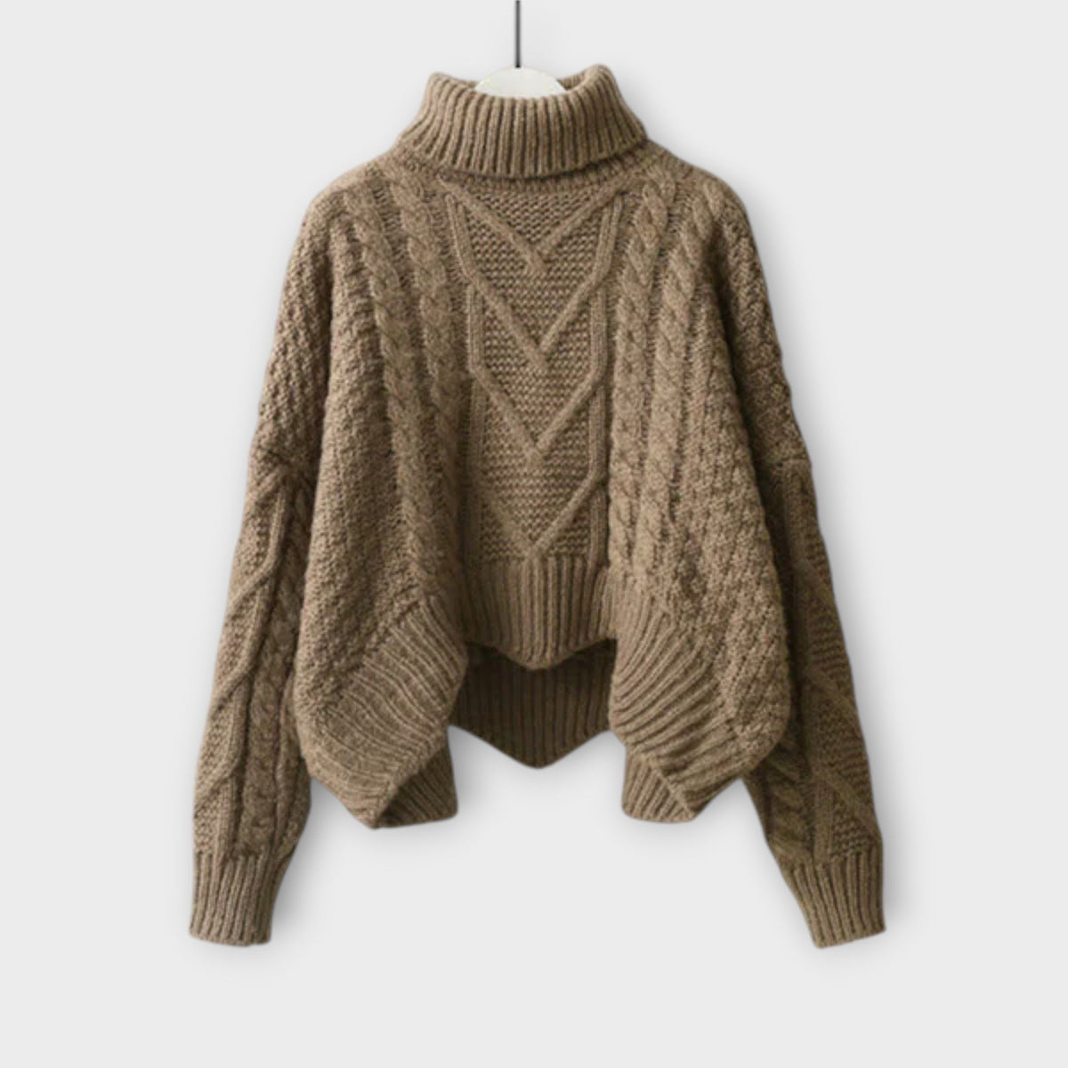 Selma - Beige elegante Strikkesett