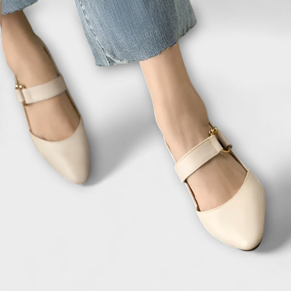Marte - Elegante Spenne-hælrem-pumps