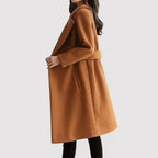 Karin - Beige Kåpe med Belte
