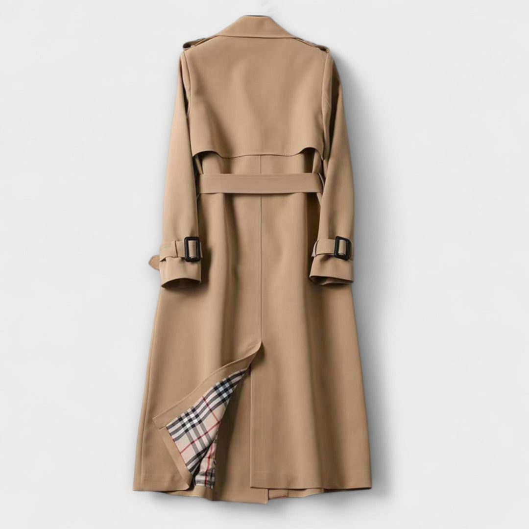 Else – Beige klassisk trenchcoat for kvinner
