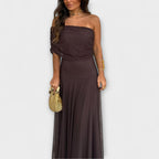 Kristin - Toledo En-Skulder Mesh Maxi Kjole