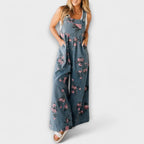 Trine - Avslappede jeans-selebukser