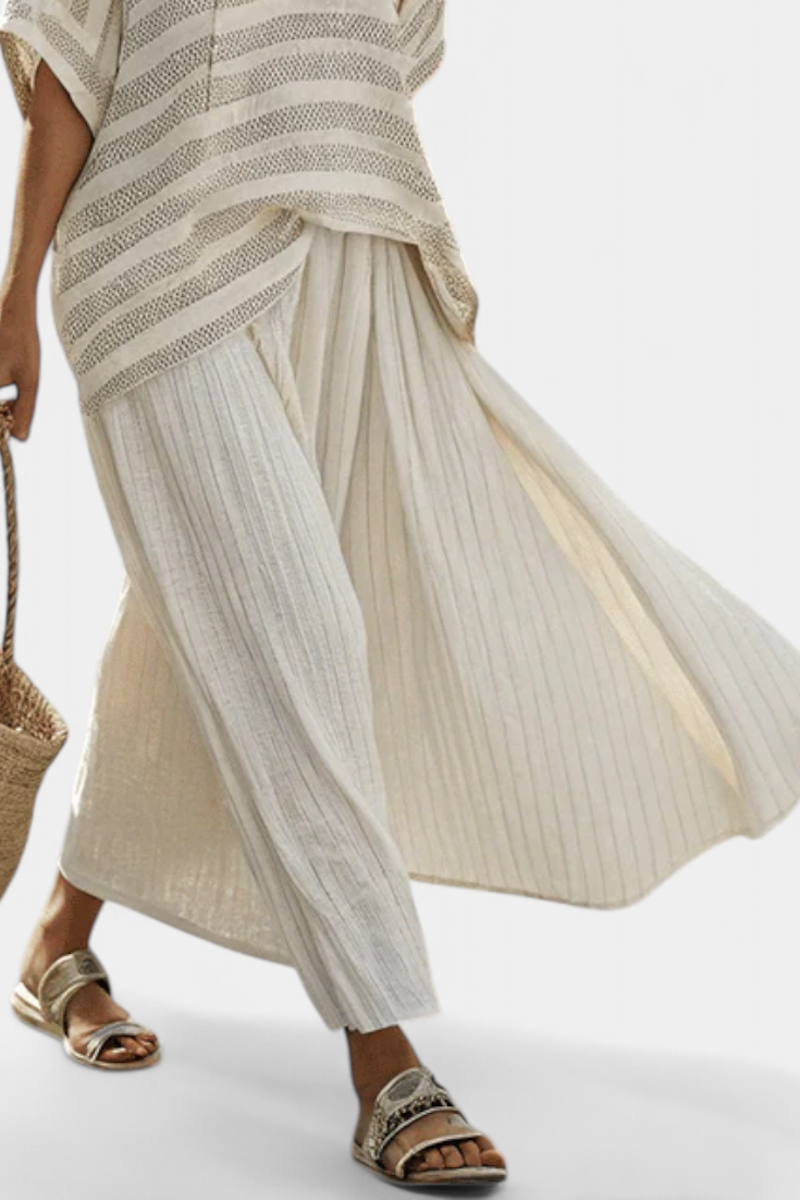 Sigrid - Beige elegant linsett
