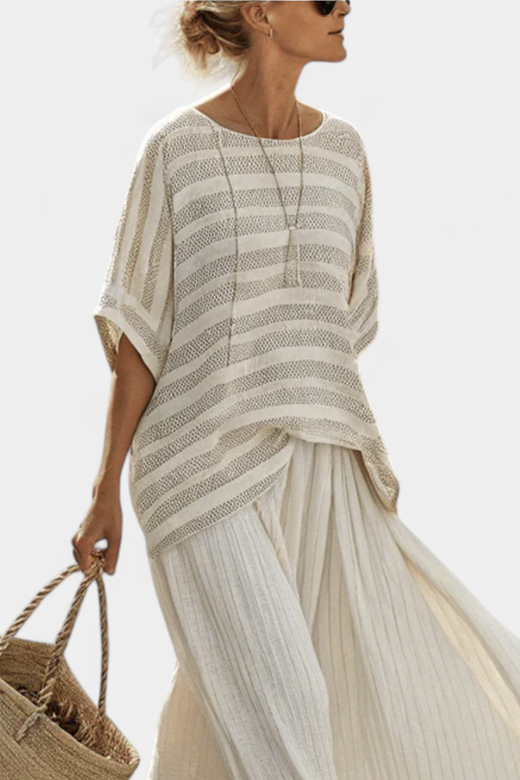 Sigrid - Beige elegant linsett