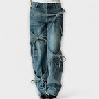Åse - Arbeidsjeans med knutedetalj