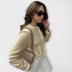 Sofie - Klassisk beige jakke med dekorative lommer