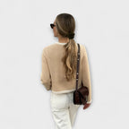 Sofie - Klassisk beige jakke med dekorative lommer