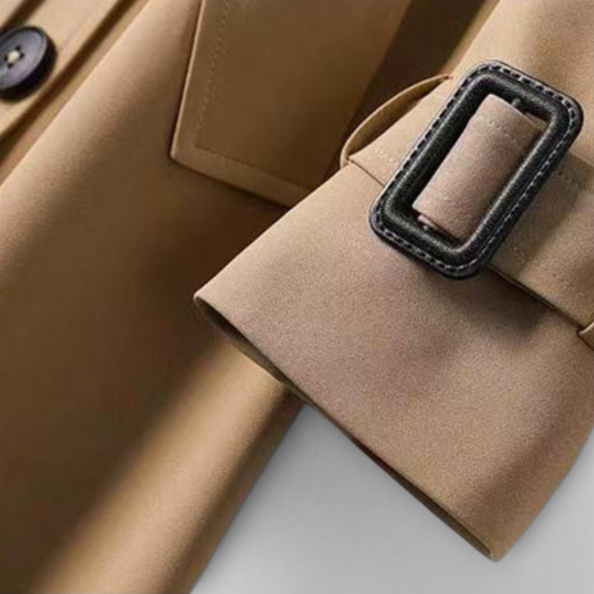 Else - Beige klassisk dame-trenchcoat