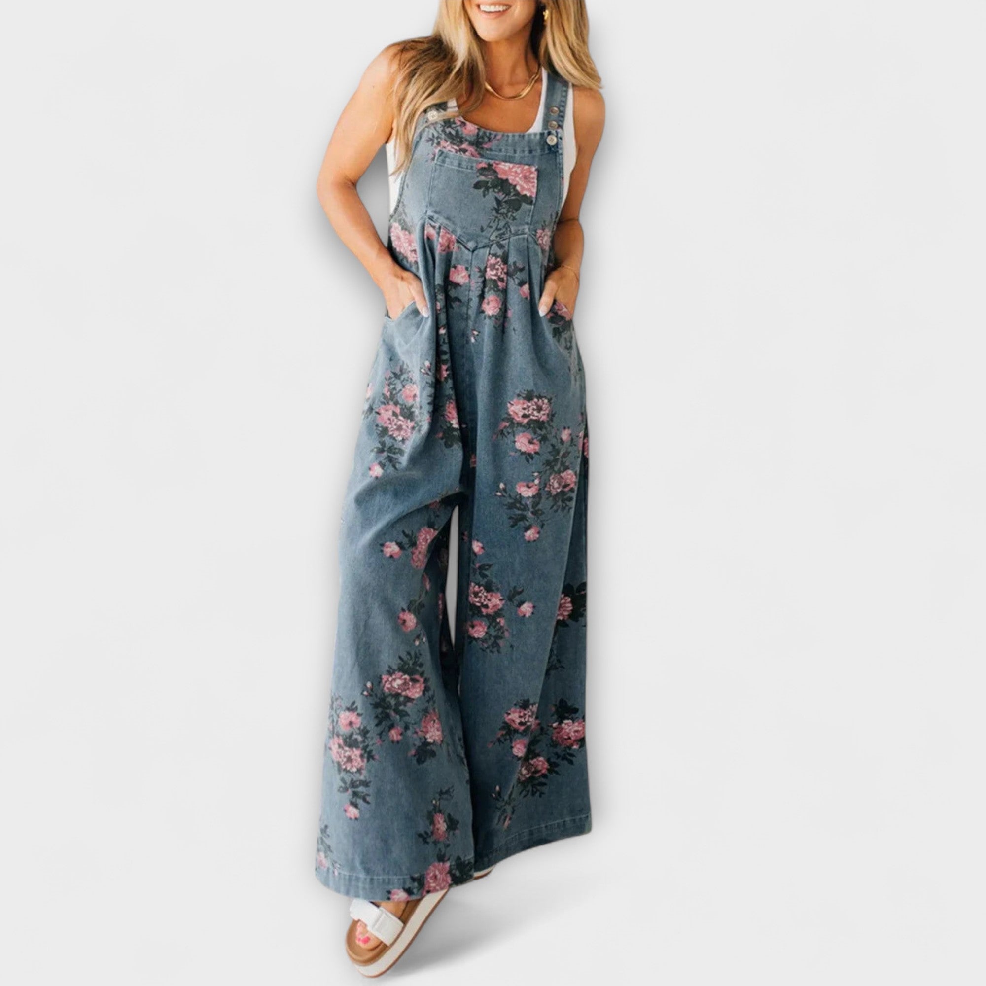 Live - Blomster-jeans-selebukse