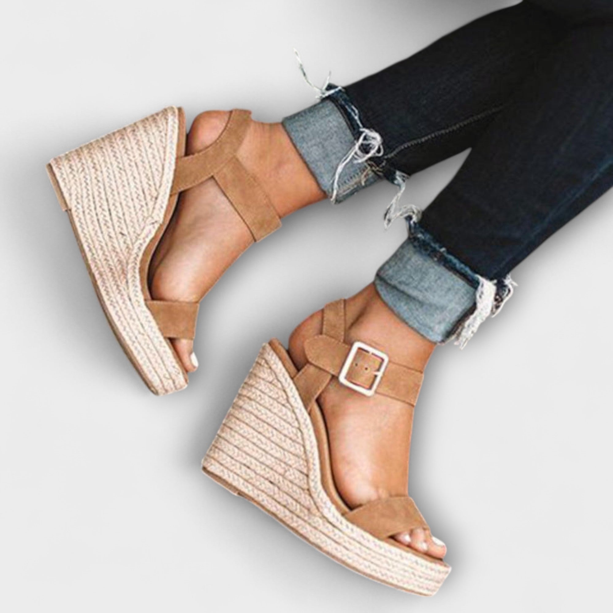 Malin - Kile-sandaler med ankelrem